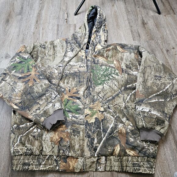 Mount'n Prairie Mens Coat Camo Realtree Edge Hunting Zip Up Jacket Size XL - Picture 1 of 5